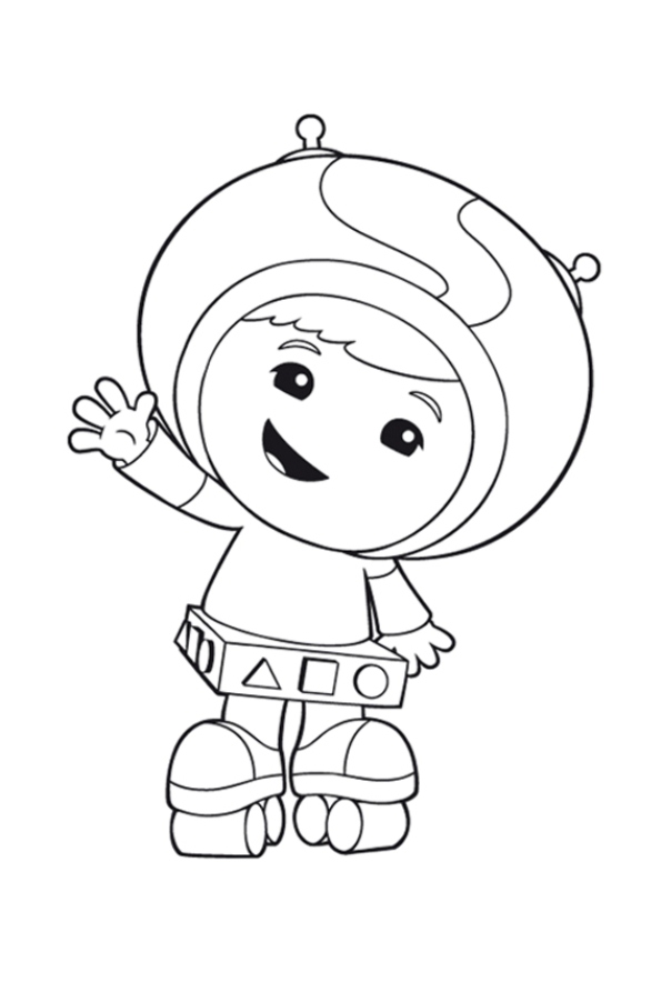 Team Umizoomi 8, kleurplaat van Team Umizoomi