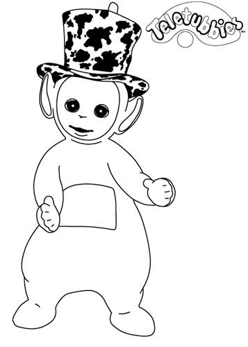 Dipsy, kleurplaat van Teletubbies