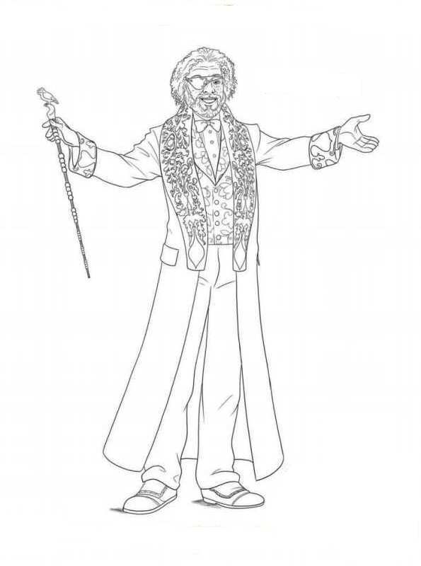 Drosselmeyer 2, kleurplaat van The Nutcracker (De Notenkraker)