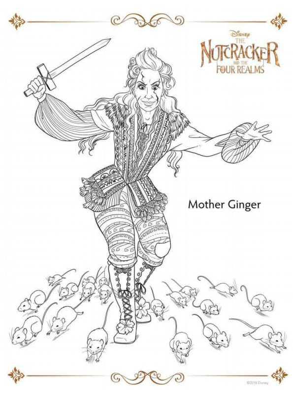 Mother Ginger, kleurplaat van The Nutcracker (De Notenkraker)