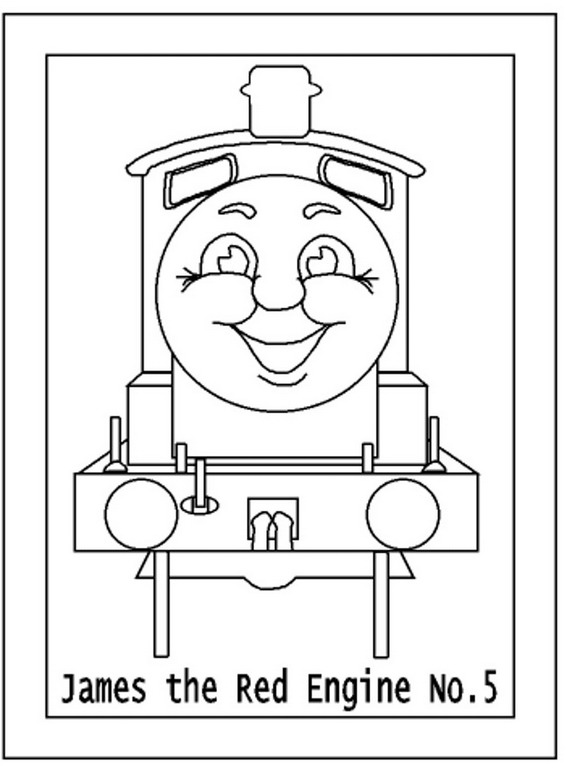 Thomas de trein 29, kleurplaat van Thomas de trein