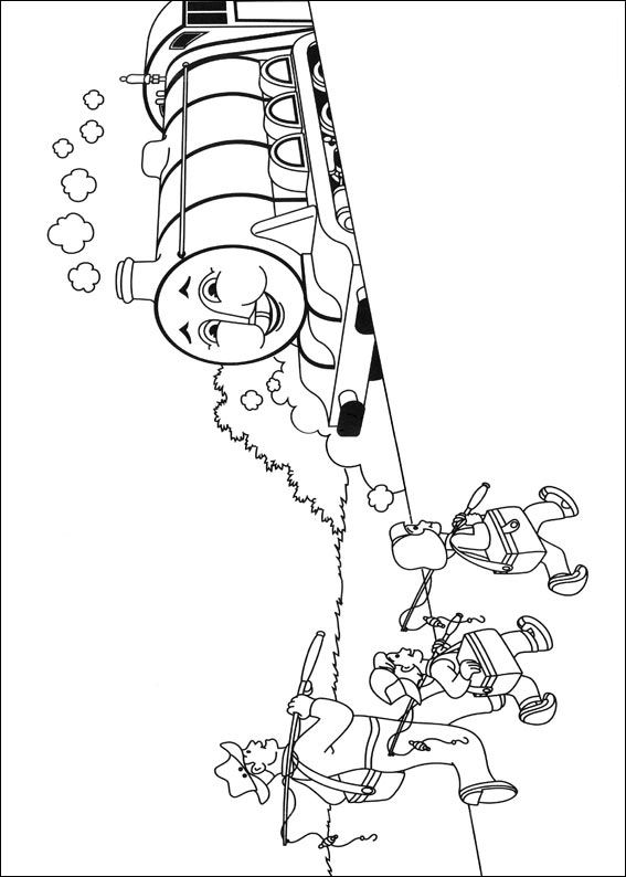 Thomas de trein 38, kleurplaat van Thomas de trein