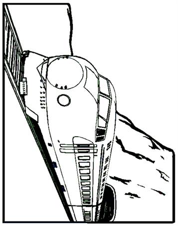 Trein 3, kleurplaat van Treinen