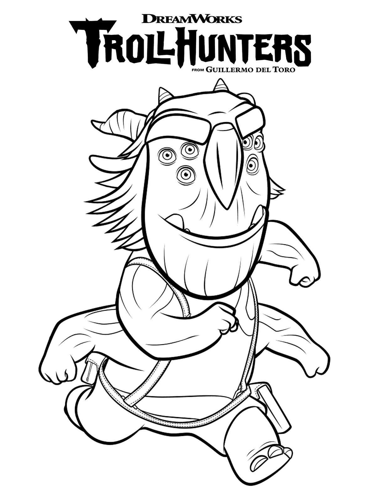 Blinkous Galadrigal or Blinky, kleurplaat van Trollhunters