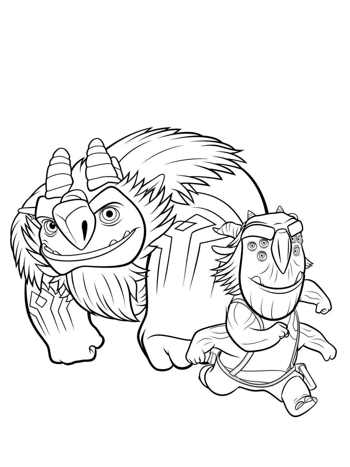 Trollhunters 02, kleurplaat van Trollhunters