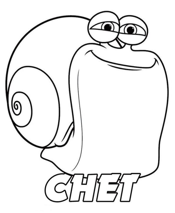turbo Chet, kleurplaat van Turbo (Pixar)