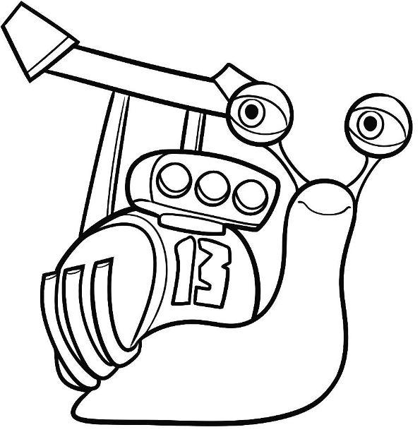 turbo SkidMark, kleurplaat van Turbo (Pixar)