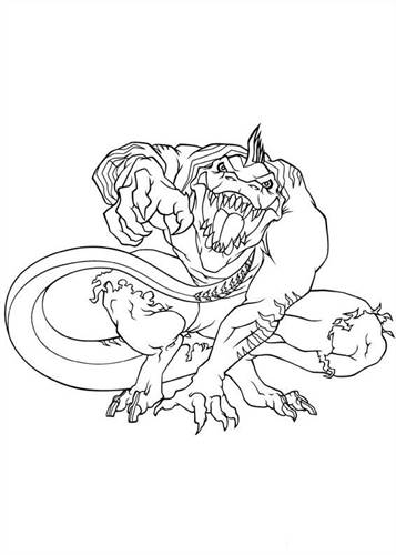 lizard, kleurplaat van Ultimate Spiderman
