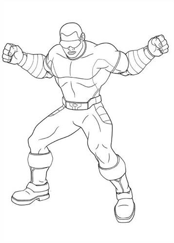 power man, kleurplaat van Ultimate Spiderman