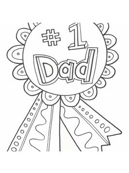 Vaderdag 4, kleurplaat van Vaderdag