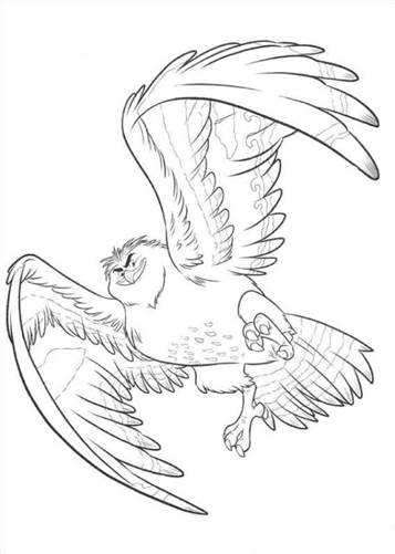 maui wordt vogel, kleurplaat van Vaiana (Moana)