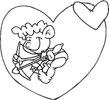 Valentijnsdag 2, kleurplaat van Valentijn
