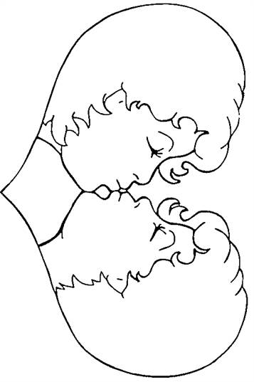 Valentijnsdag 4, kleurplaat van Valentijn