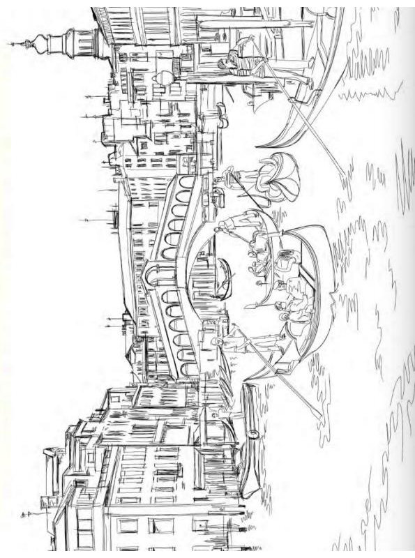 Venetië 7, kleurplaat van Venetië