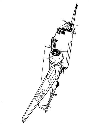 Handley Page Hampden 1940, kleurplaat van Vliegtuigen Tweede Wereldoorlog