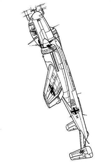 Heinkel Hc 219 1944, kleurplaat van Vliegtuigen Tweede Wereldoorlog
