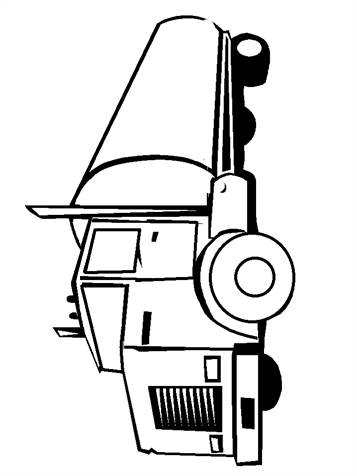Tankwagen 1, kleurplaat van Vrachtwagens