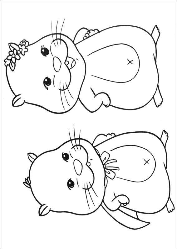 Zhu Zhu Pets 40, kleurplaat van Zhu Zhu Pets