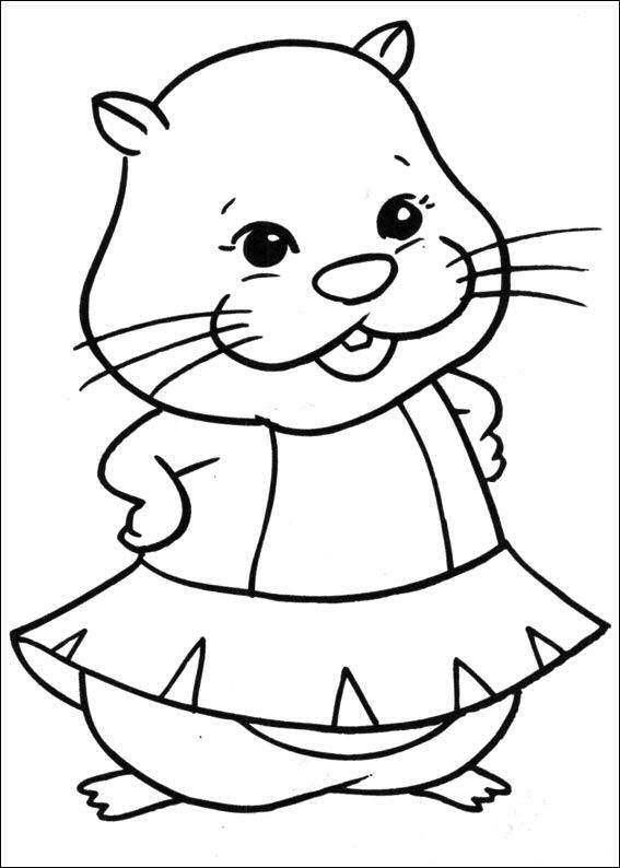 Zhu Zhu Pets 38, kleurplaat van Zhu Zhu Pets