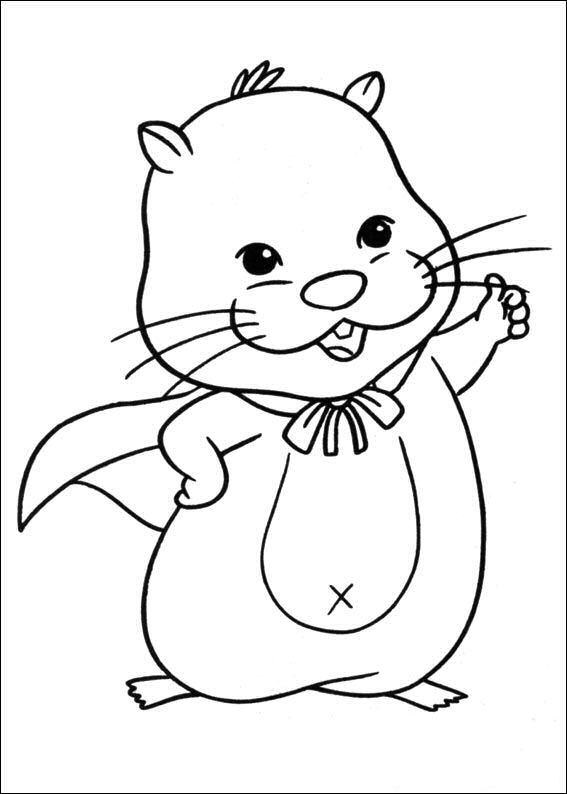 Zhu Zhu Pets 37, kleurplaat van Zhu Zhu Pets