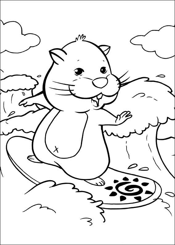 Zhu Zhu Pets 34, kleurplaat van Zhu Zhu Pets