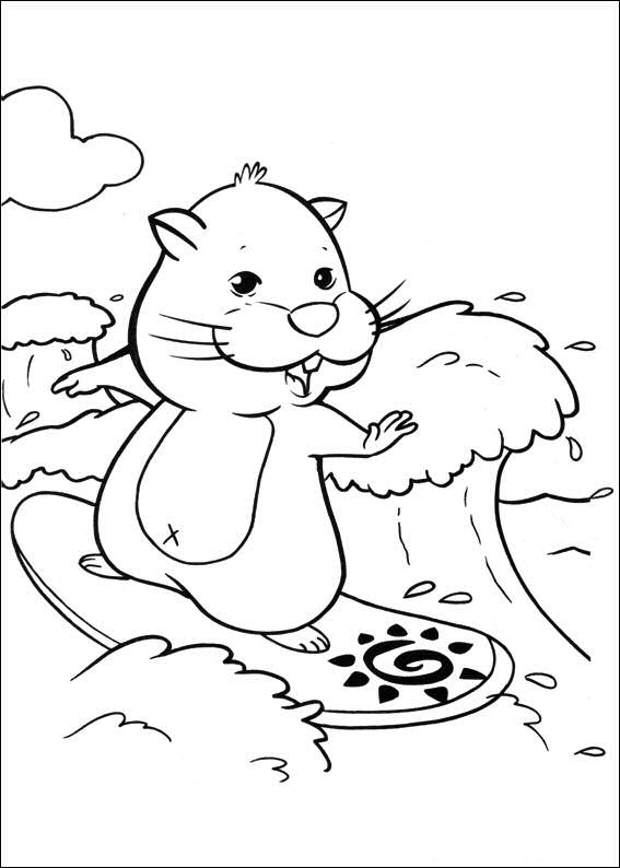 Zhu Zhu Pets 28, kleurplaat van Zhu Zhu Pets