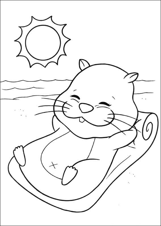 Zhu Zhu Pets 25, kleurplaat van Zhu Zhu Pets