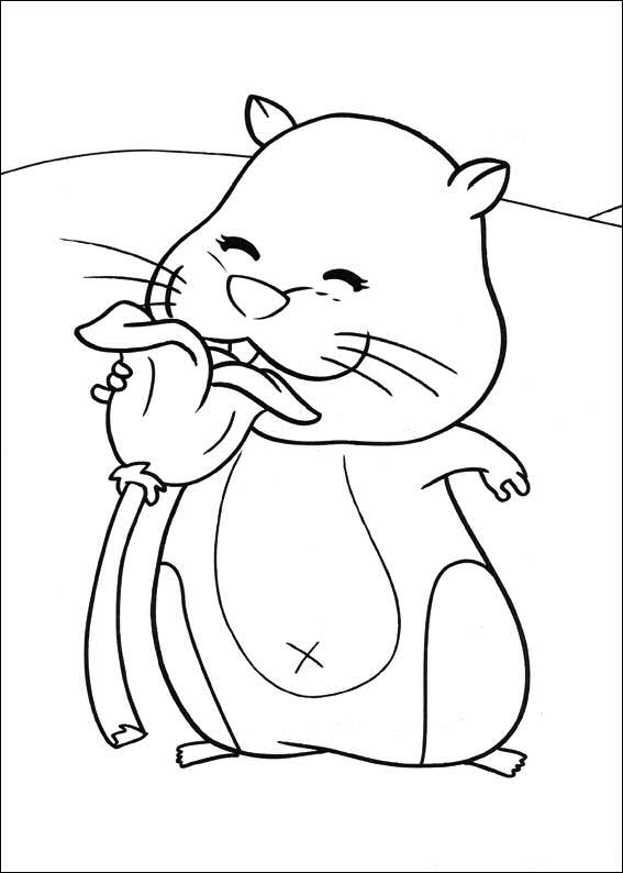 Zhu Zhu Pets 22, kleurplaat van Zhu Zhu Pets