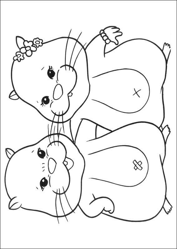Zhu Zhu Pets 19, kleurplaat van Zhu Zhu Pets