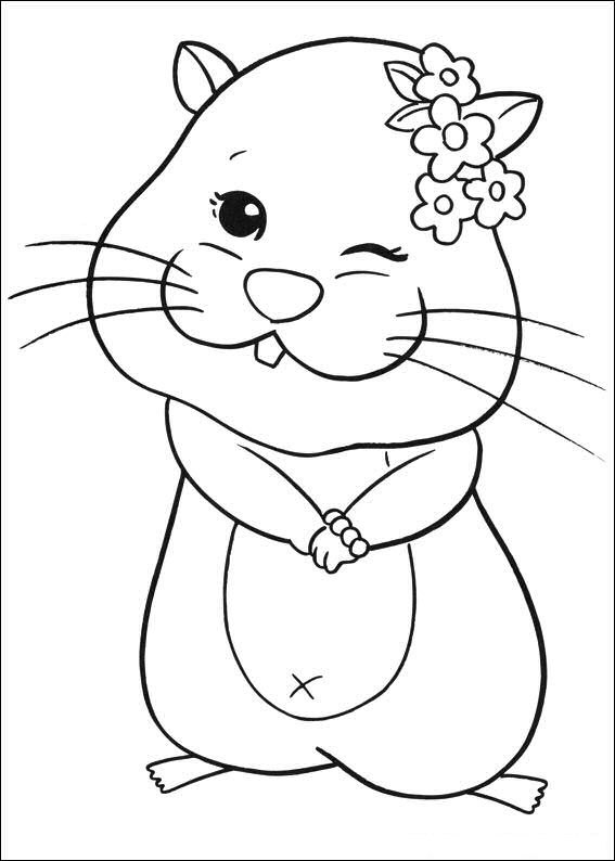 Zhu Zhu Pets 18, kleurplaat van Zhu Zhu Pets