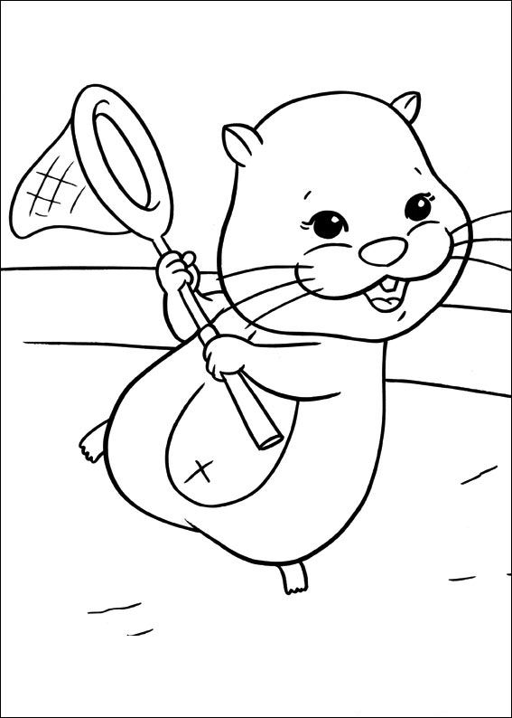 Zhu Zhu Pets 16, kleurplaat van Zhu Zhu Pets