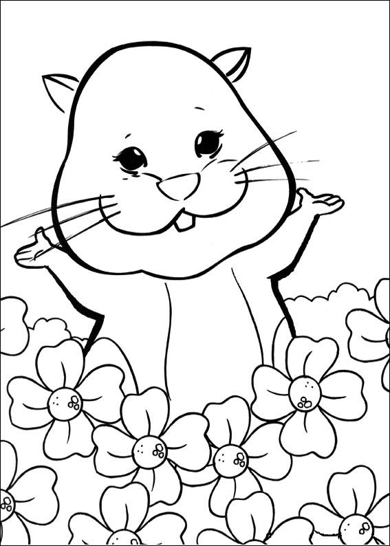 Zhu Zhu Pets 14, kleurplaat van Zhu Zhu Pets