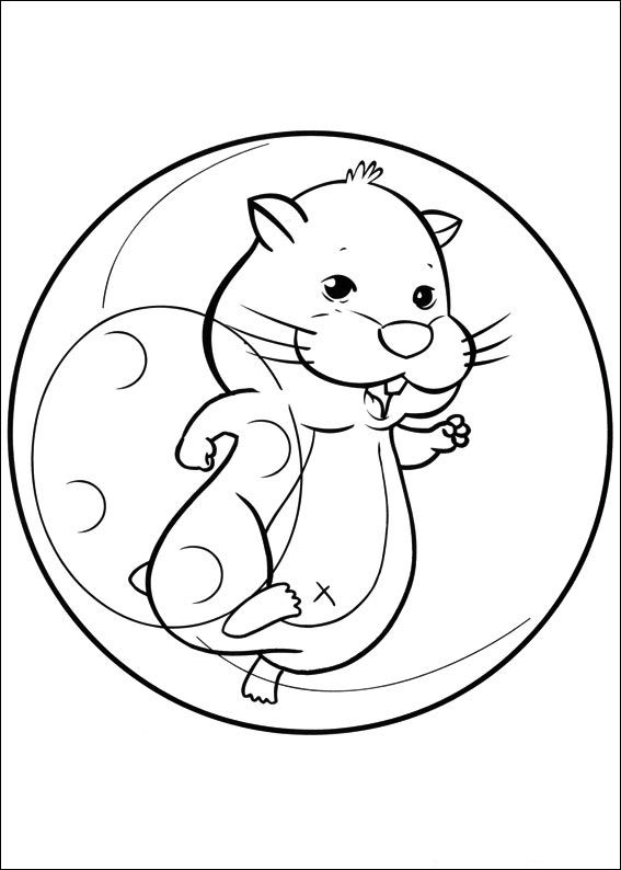 Zhu Zhu Pets 12, kleurplaat van Zhu Zhu Pets