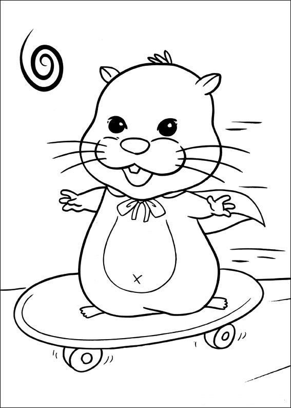Zhu Zhu Pets 11, kleurplaat van Zhu Zhu Pets