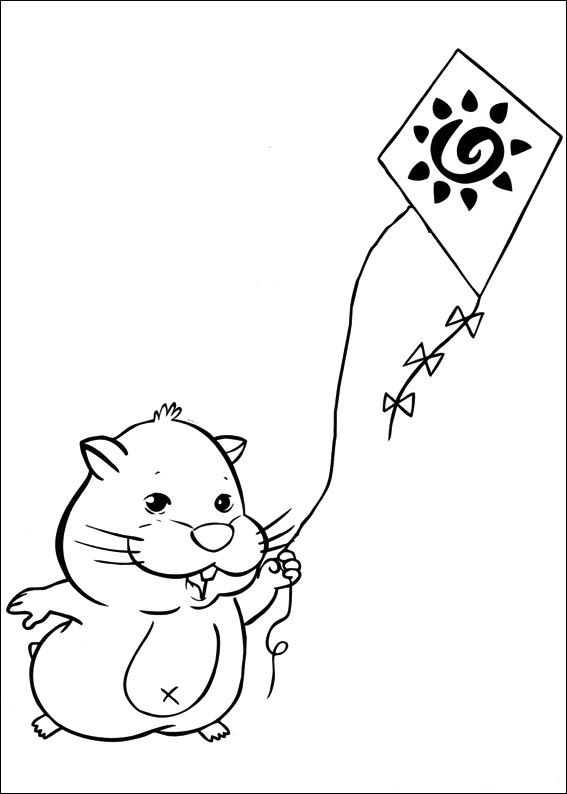Zhu Zhu Pets 9, kleurplaat van Zhu Zhu Pets