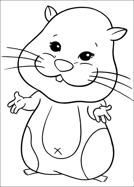 Zhu Zhu Pets 8, kleurplaat van Zhu Zhu Pets