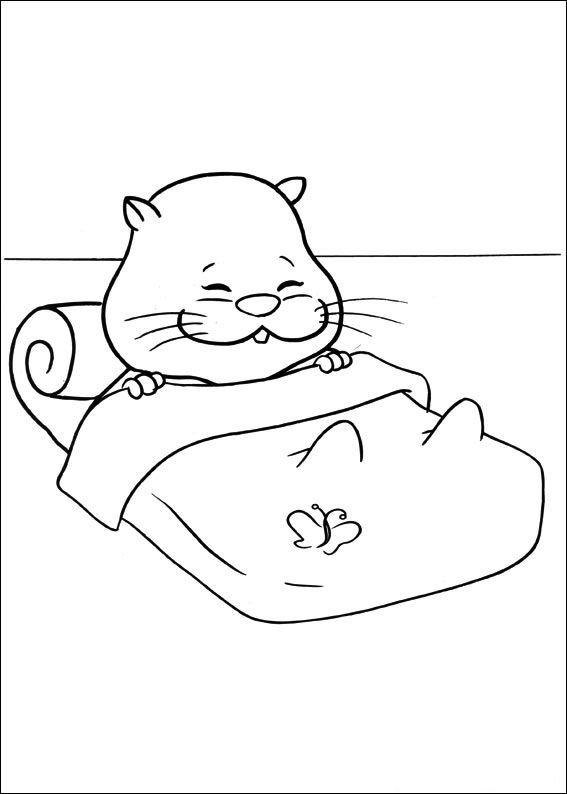 Zhu Zhu Pets 7, kleurplaat van Zhu Zhu Pets