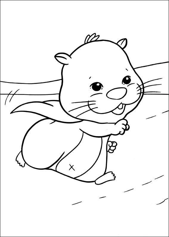 Zhu Zhu Pets 4, kleurplaat van Zhu Zhu Pets