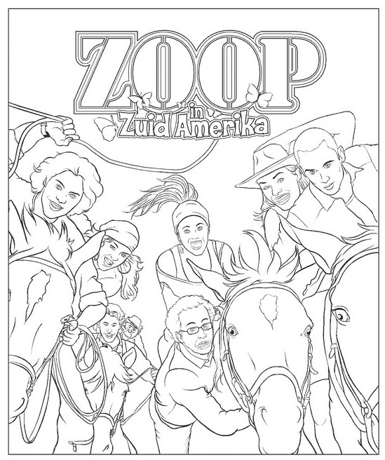 Print Zoop in Zuid-Amerika kleurplaat
