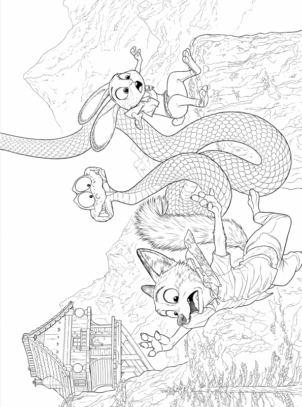 Zootopia 2 2, kleurplaat van Zootropolis 2